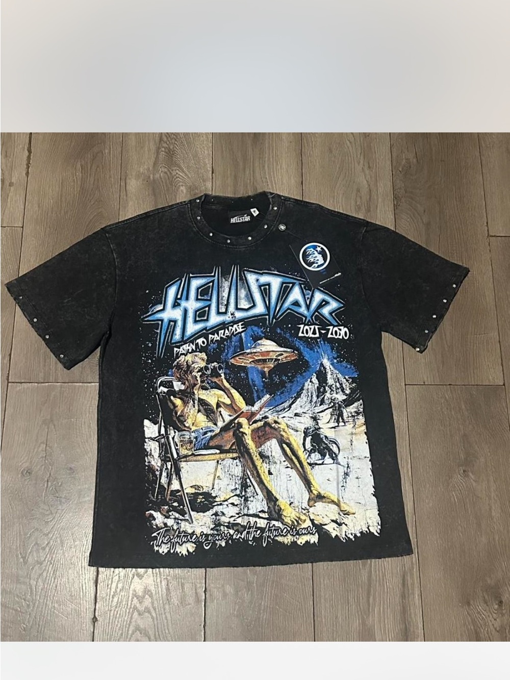 Helstar Black Graphic Short Sleeve Tee